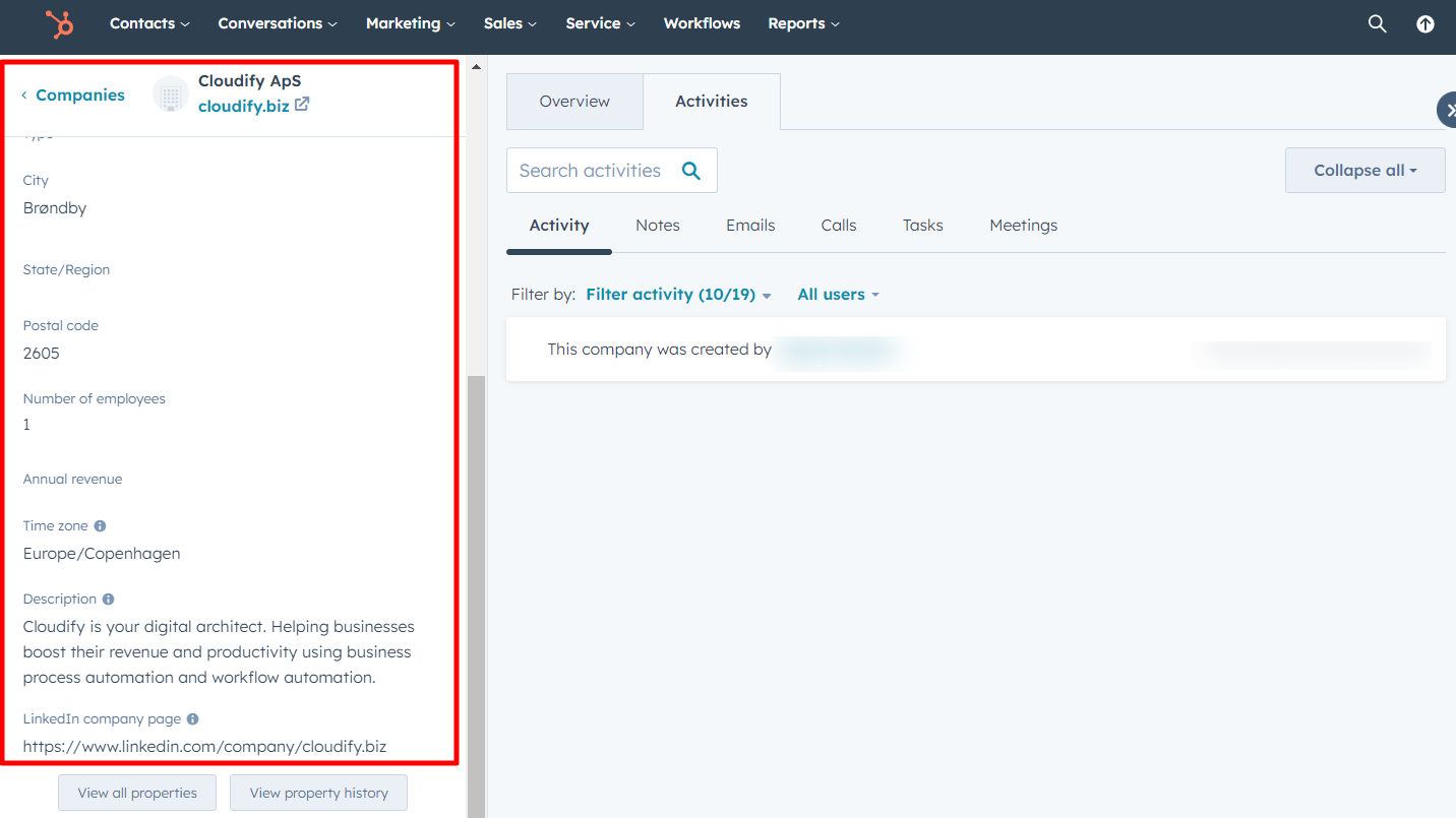 Company VAT lookup HubSpot Integration Connect Them Today