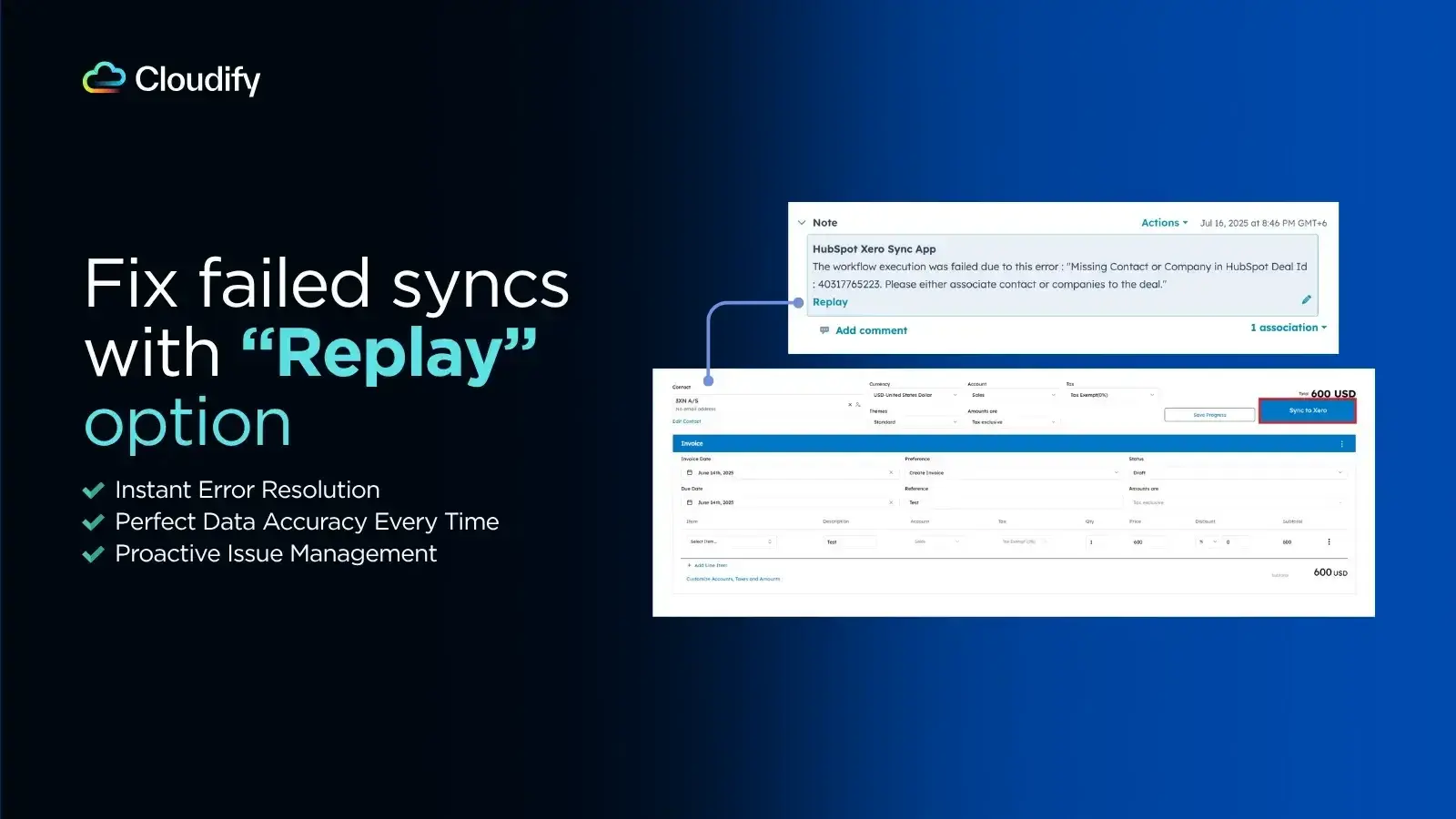 Replay failed Syncs