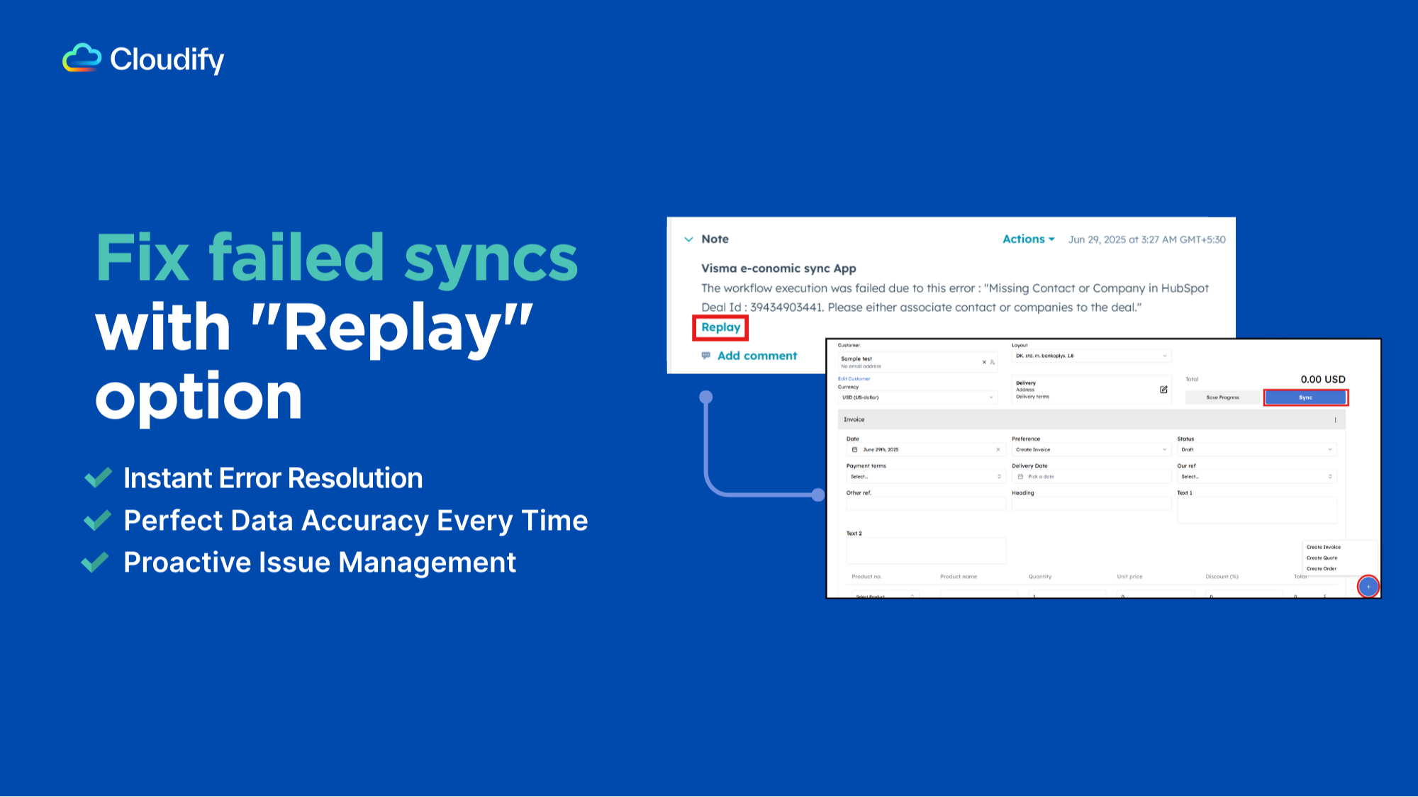 Replay Unsuccessful Sync